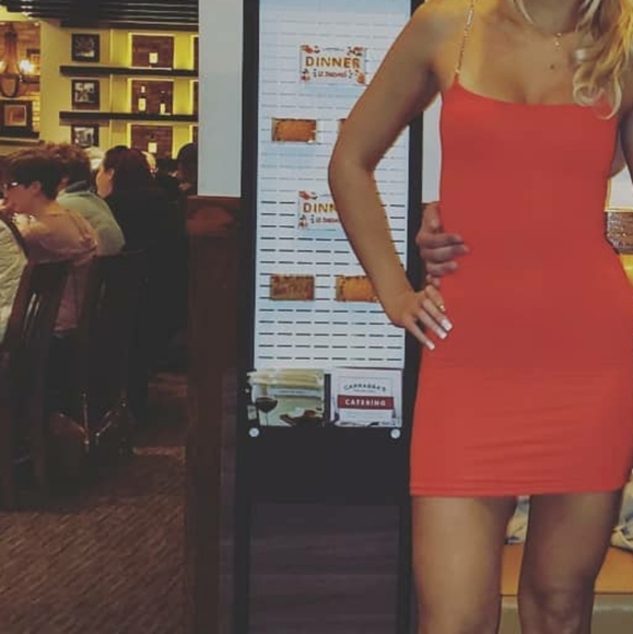 WORN ONCE FASHION NOVA red bling mini dress - Picture 3 of 3